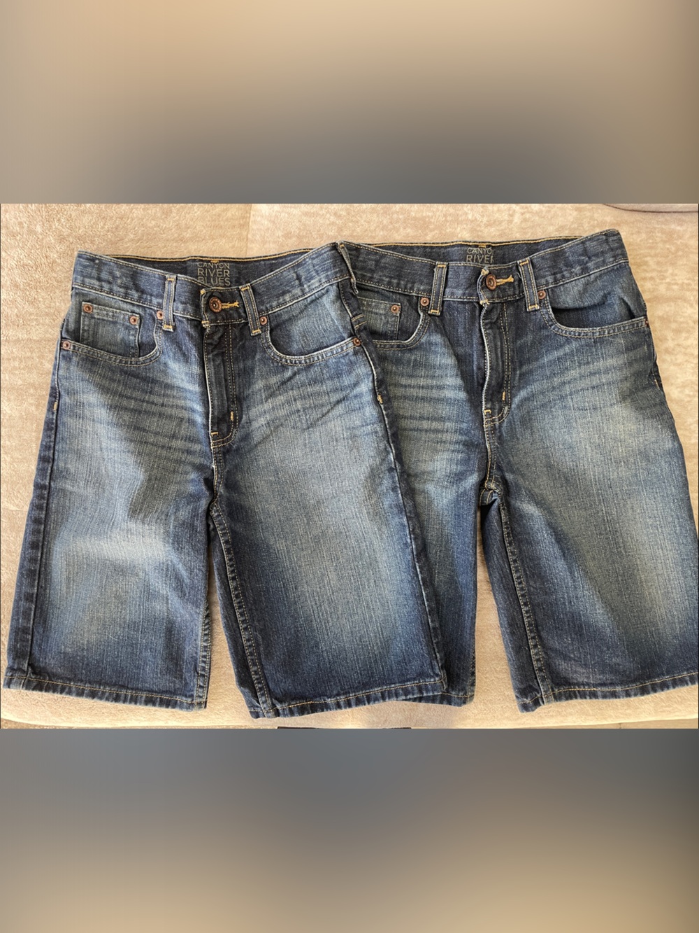 Canyon River Blues boys Blue Denim Shorts - Pair